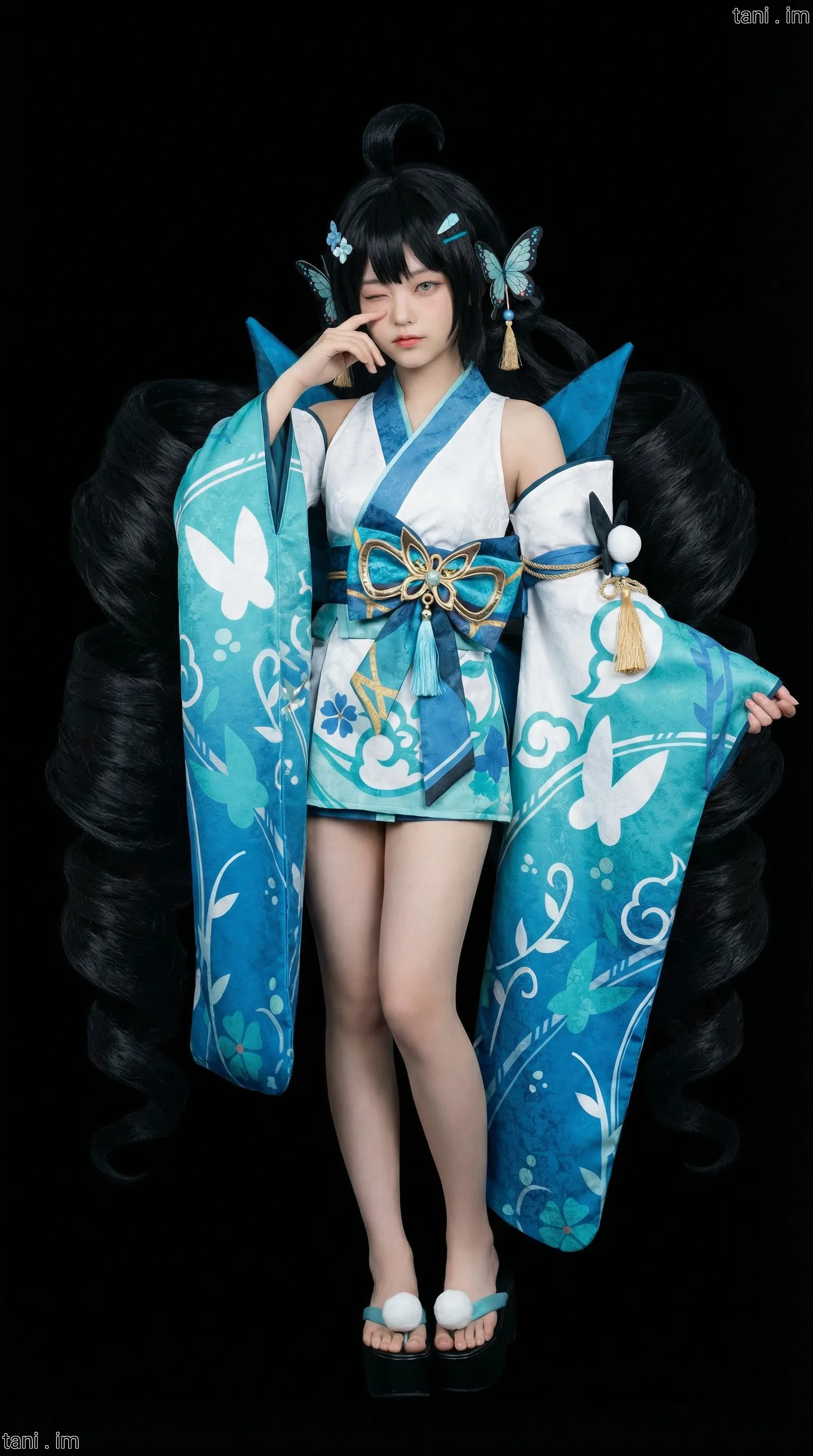 Image tagged Cat Shinobi, Dress, Furisode, Game, Hisui Nanagi, Ninja Defenders, Furisode, Headwear