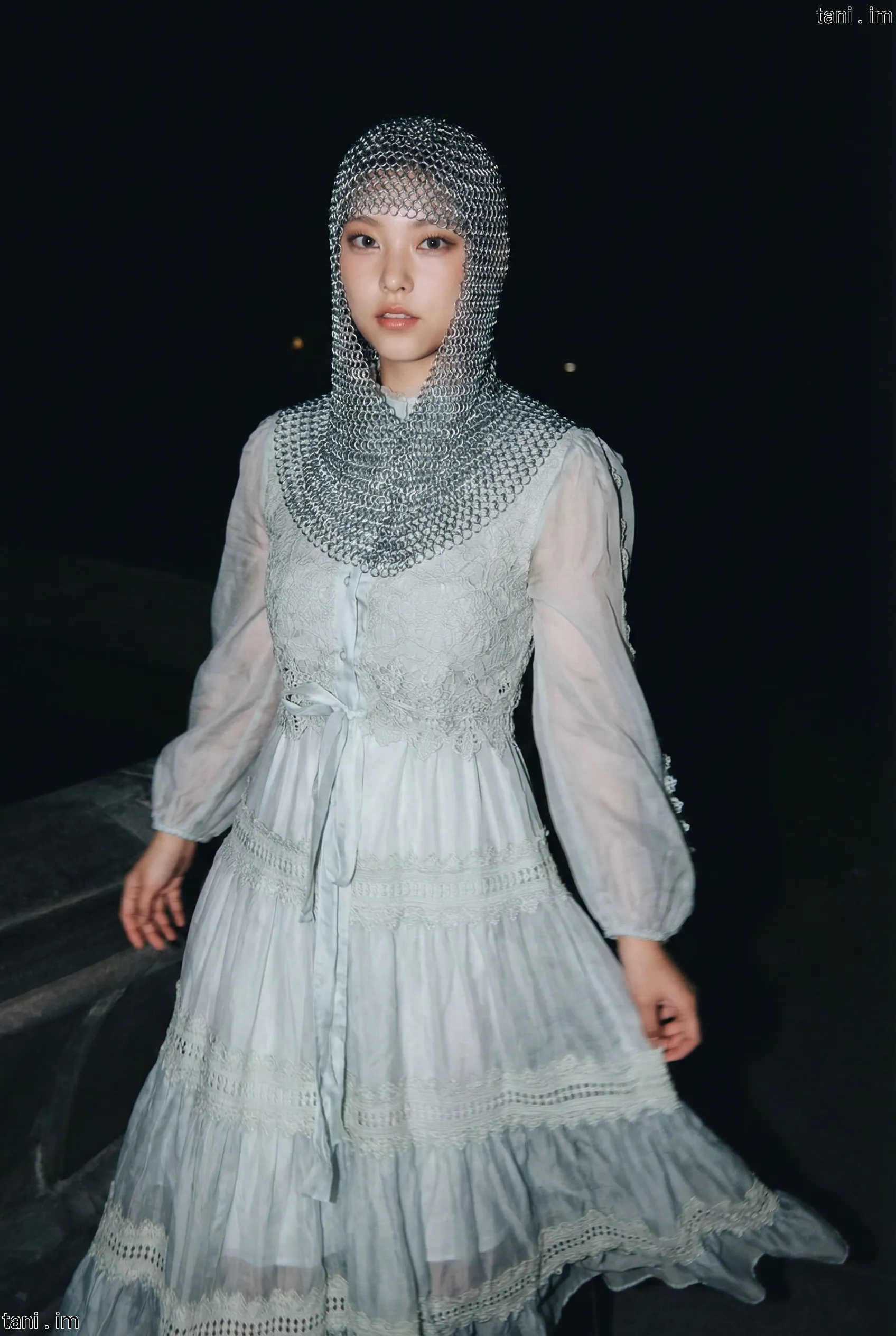 Image tagged Armor, Chainmail, Coif, Dress, Headwear