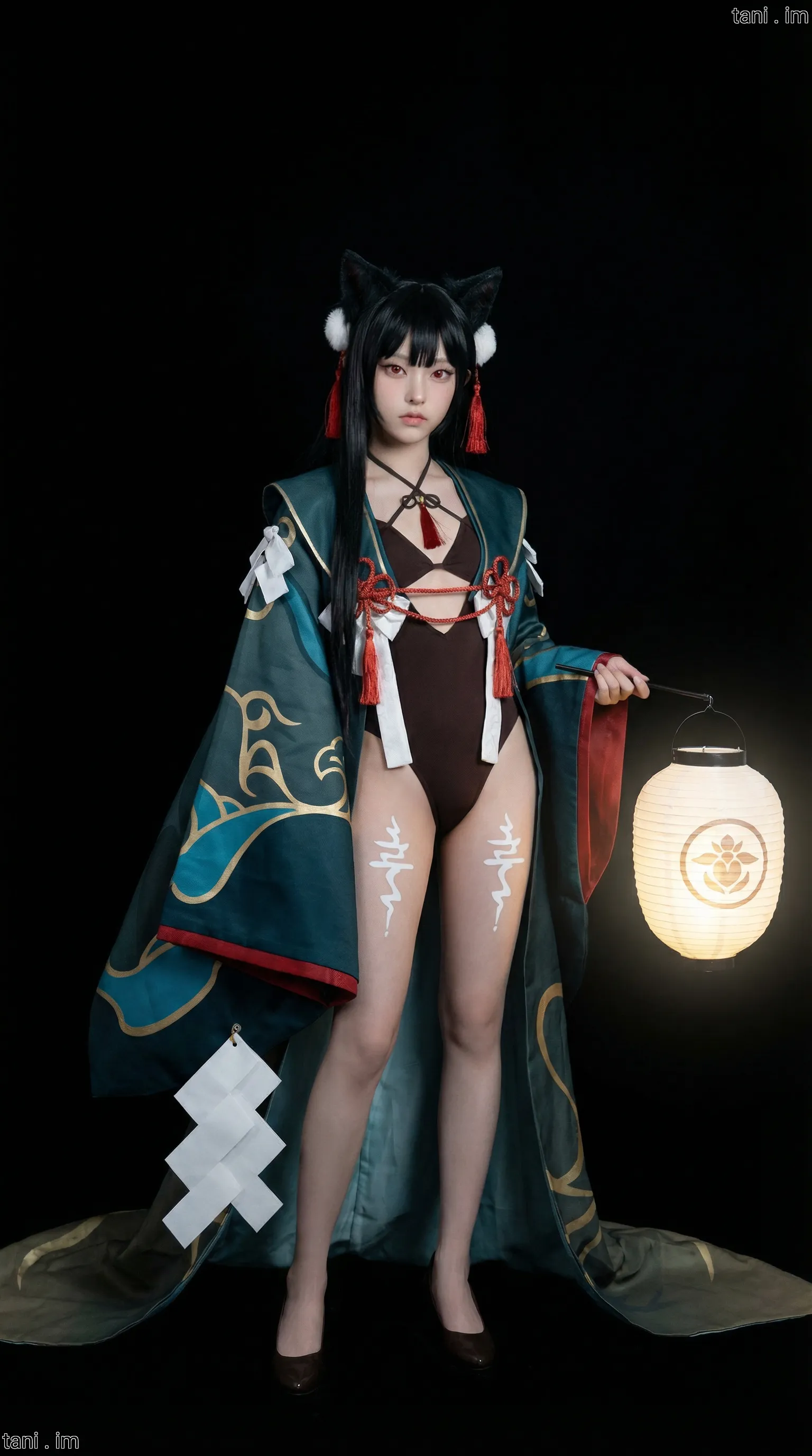 Image tagged Animal Ears, Cat Shinobi, Chochin, Enma Yozakura, Game, Headwear, Leotard, Ninja Defenders