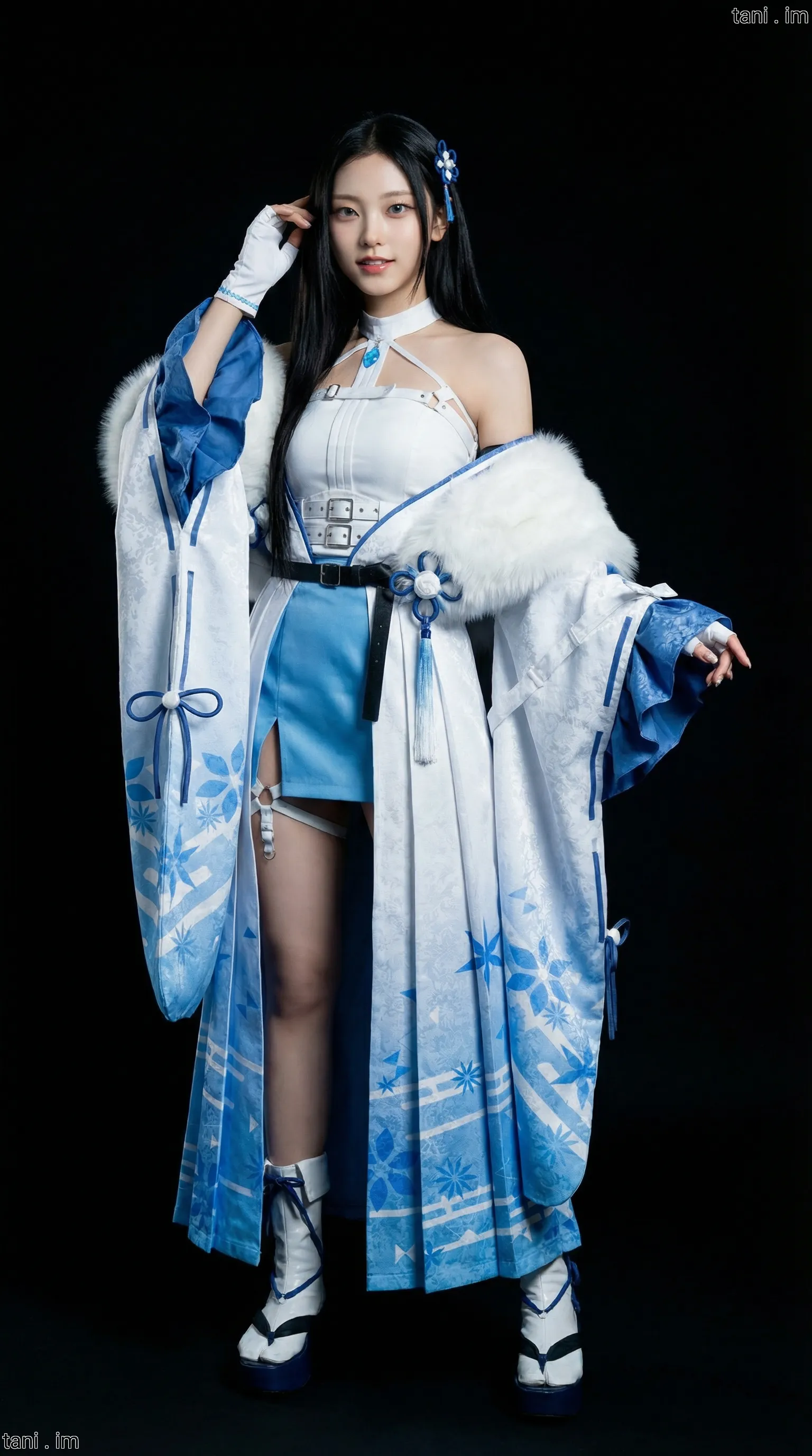 Image tagged Cat Shinobi, Dress, Game, Ninja Defenders, Robe, Sena Kisaragi, Headwear, Hair Pin