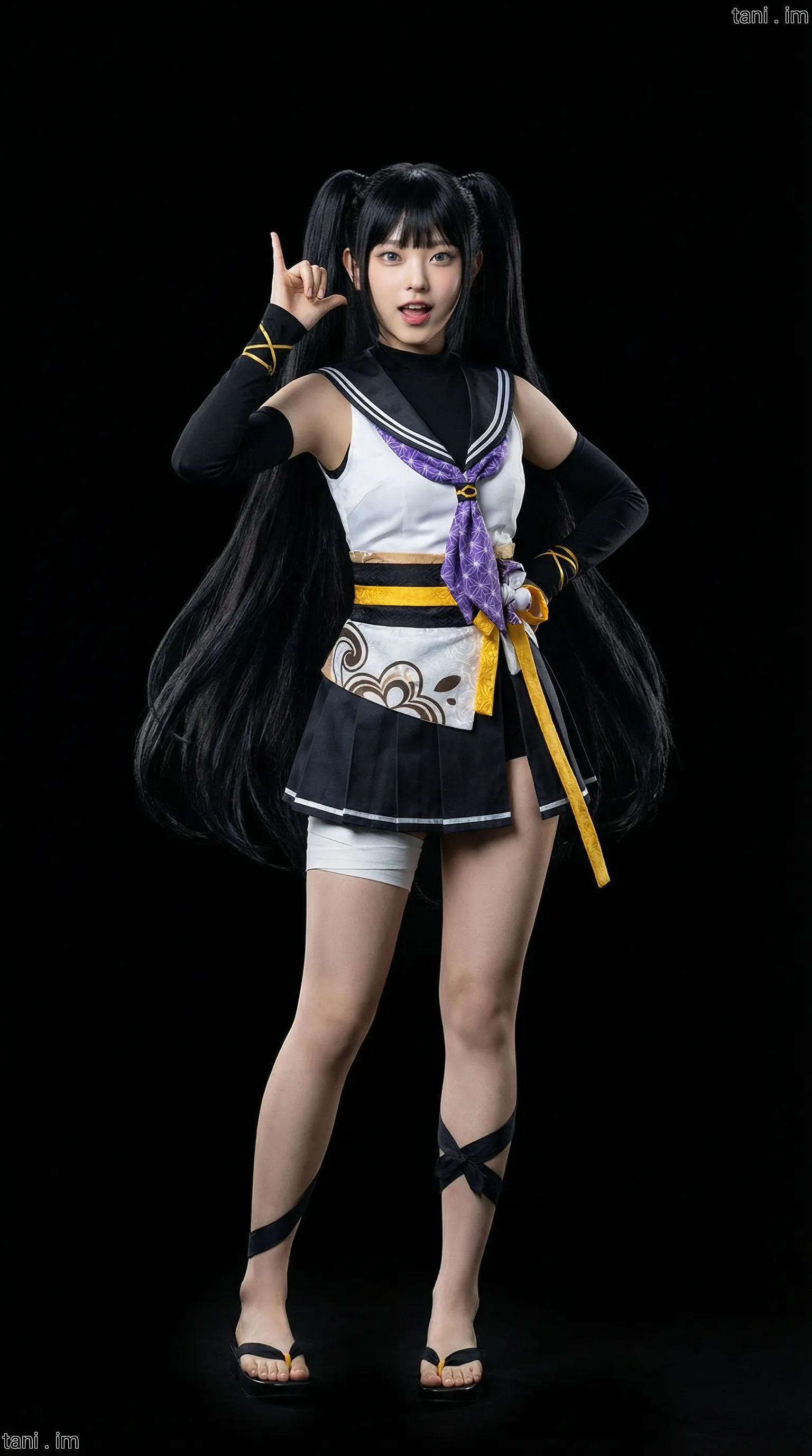 Image tagged Hair Tie, Headwear, Nene Sunaoka, Shirt, Skirt, Game, Cat Shinobi, Ninja Defenders