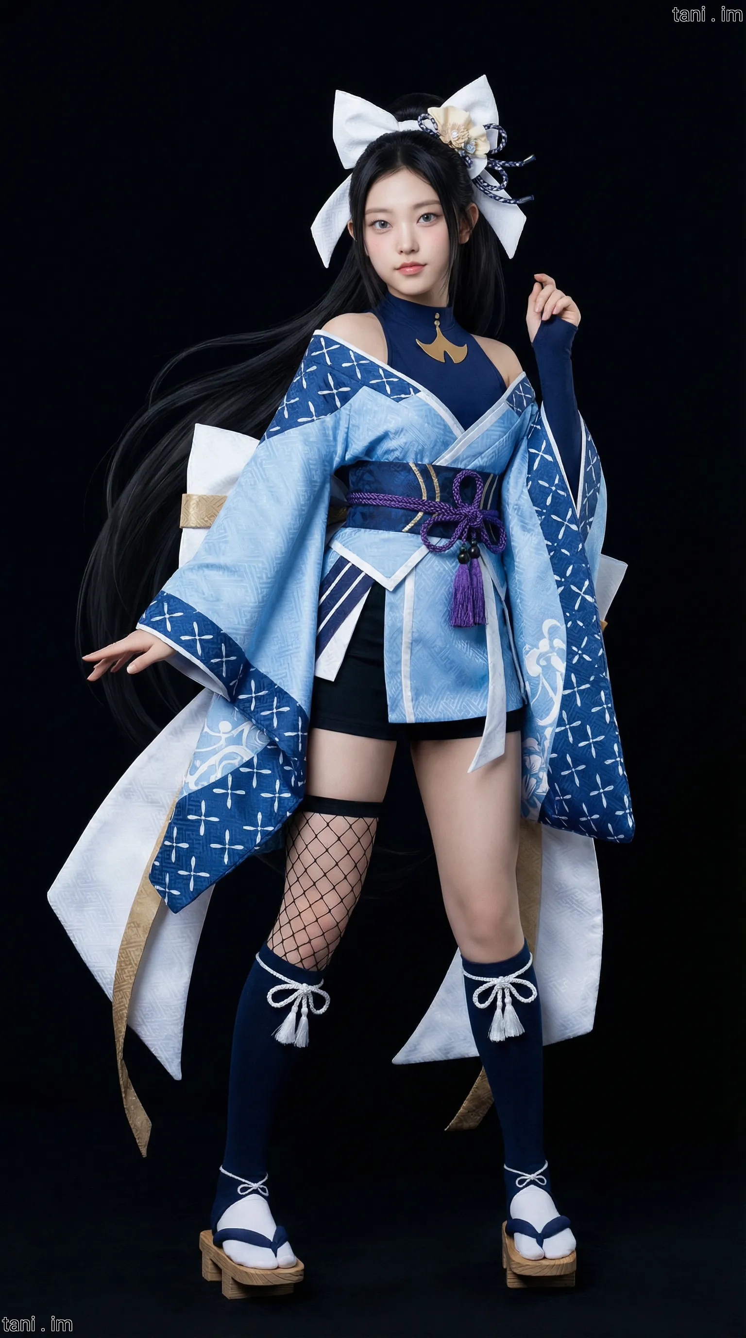 Image tagged Akari Mayoneko, Cat Shinobi, Game, Haori, Headband, Headwear, Leotard, Ninja Defenders