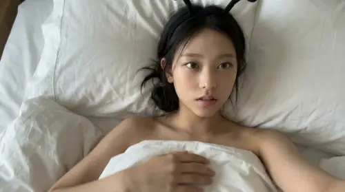 Image tagged Bare, Selfie, Headwear, Headband