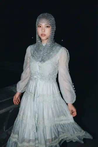 Image tagged Armor, Chainmail, Coif, Dress, Headwear