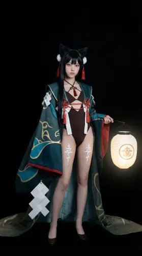 Image tagged Animal Ears, Cat Shinobi, Chochin, Enma Yozakura, Game, Headwear, Leotard, Ninja Defenders