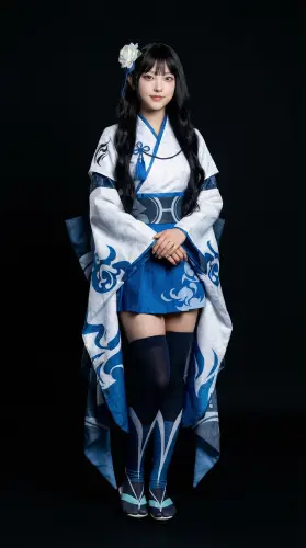 Image tagged Cat Shinobi, Furisode, Game, Hair Pin, Headwear, Ninja Defenders, Skirt, Taiga Fuyumi