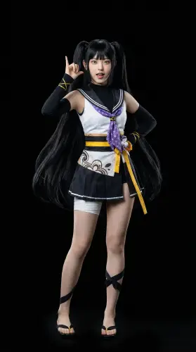 Image tagged Hair Tie, Headwear, Nene Sunaoka, Shirt, Skirt, Game, Cat Shinobi, Ninja Defenders