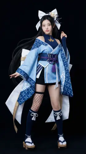 Image tagged Akari Mayoneko, Cat Shinobi, Game, Haori, Headband, Headwear, Leotard, Ninja Defenders