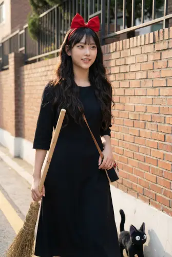 Image tagged Broom, Cat, Dress, Headwear, Headband, Kiki's Delivery Service, Plushie, Weapon