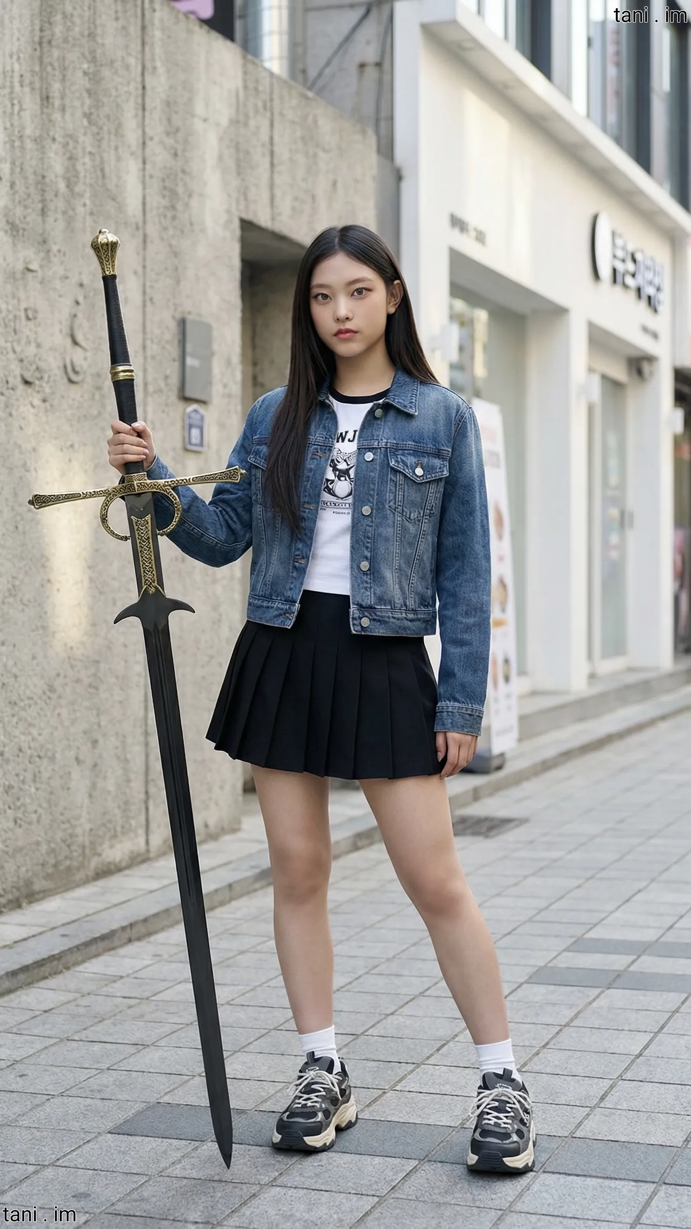 Image tagged Sword, Weapon, Zweihänder, Jacket, Skirt