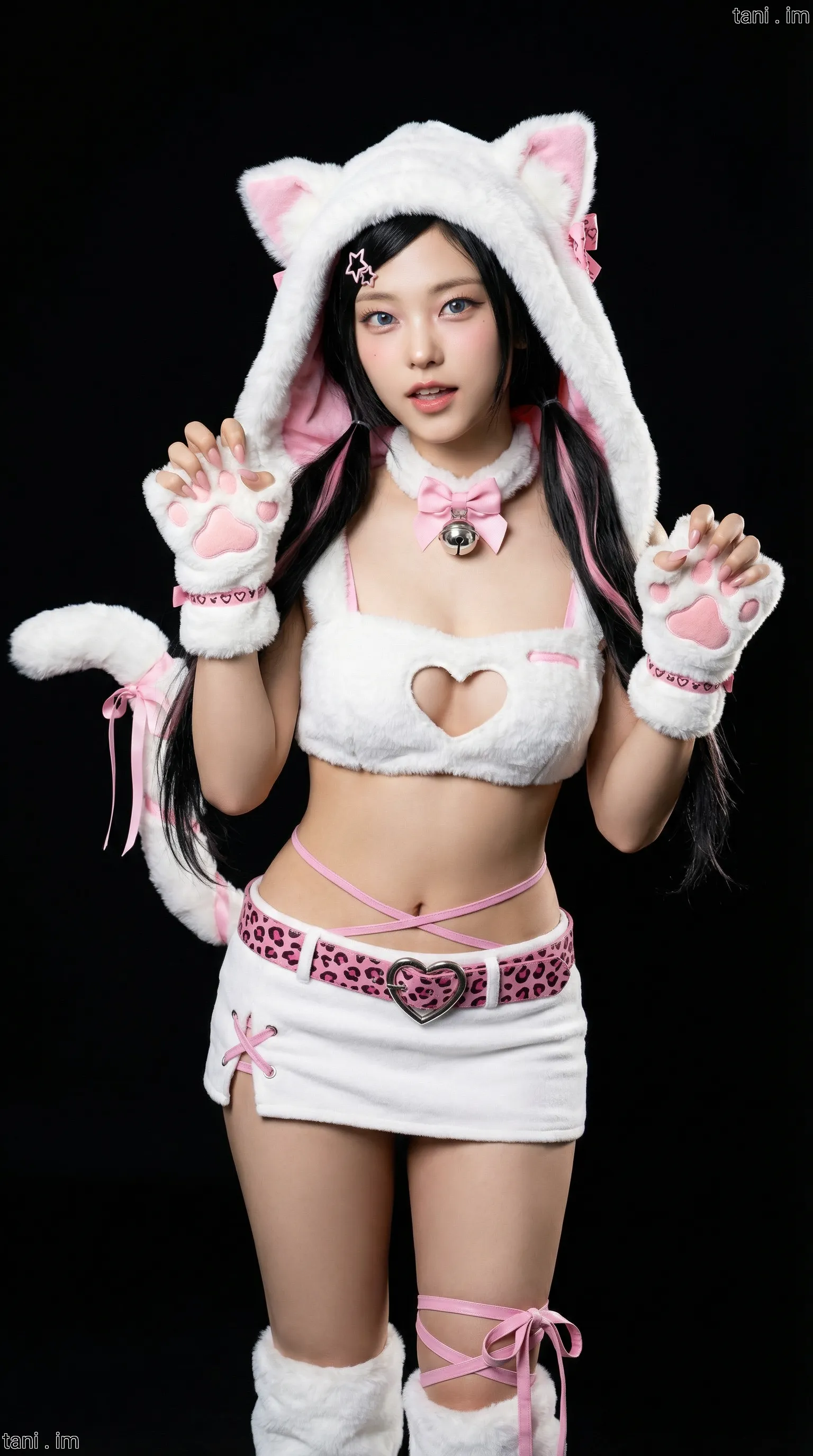 Image tagged Animal Ears, Bralette, Cat Shinobi, Game, Headwear, July Yonaha, Mystery Costume, Ninja Defenders