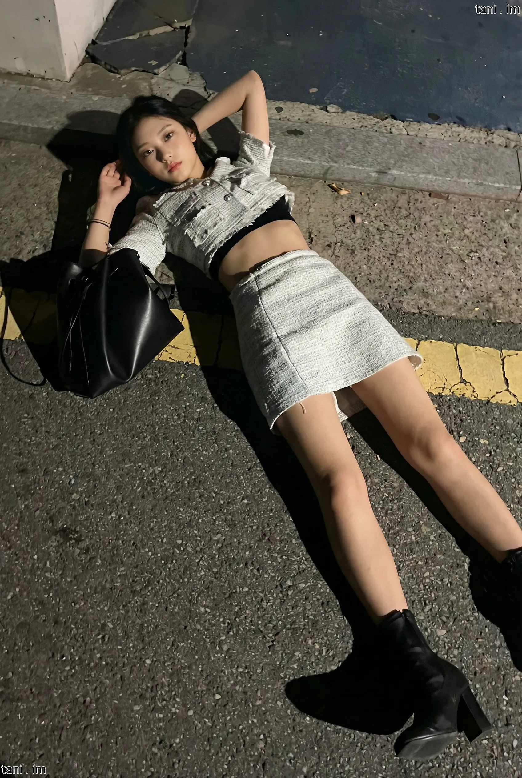 Image tagged Bra Top, Jacket, Skirt