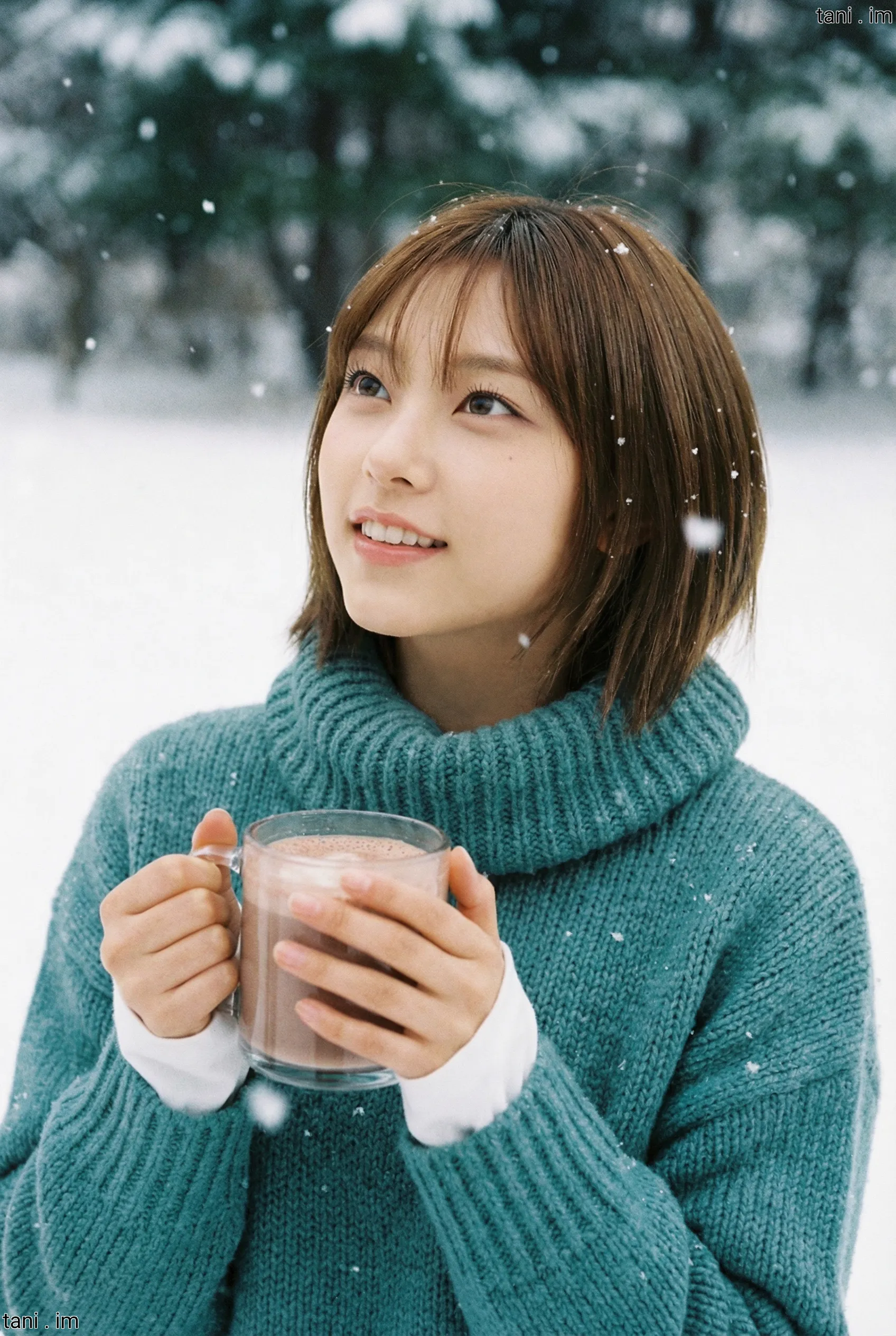 Image tagged Hot Chocolate, Mug, Snow, Sweater